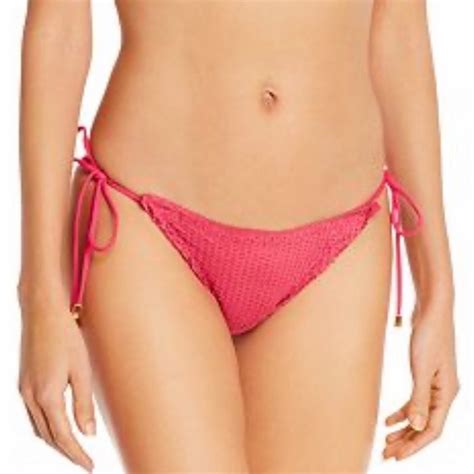 Vix Swim Vix Scales Ripple Sidetie Pink Bikini Bottoms Poshmark