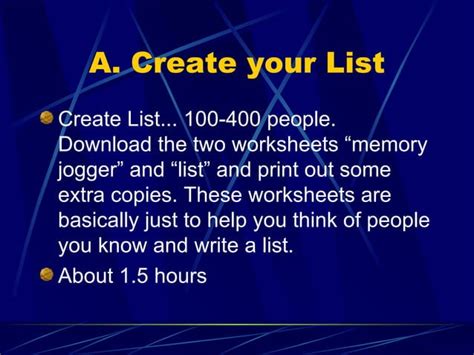 Mlm Network Marketing Duplication Blueprint PPT