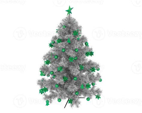 Christmas Tree Isolated On Background 3d Rendering Illustration 35897454 Png