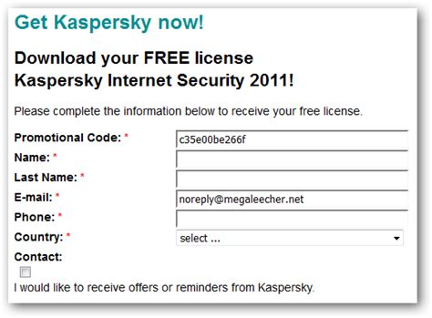 Kaspersky Internet Security 2011 Free One Year Subscription Promo ...