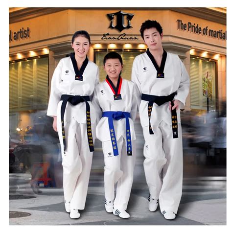 Taekwondo uniforms Adult children White dobok Taekwondo Suits Uniform ...