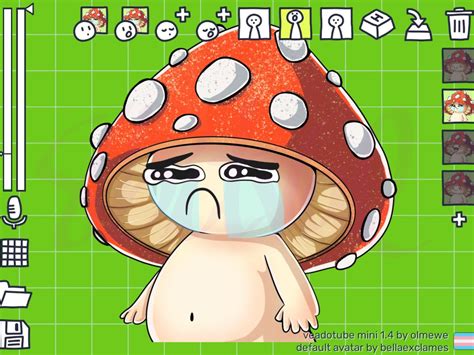 Mushroom Pngtuber Character Mushroom Vtuber Fungi Friend Vtuber Etsy