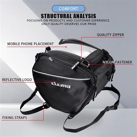 Motorcycle Scooter Tunnel Bag Waterproof Tank Bag Tool Bags For Bmw