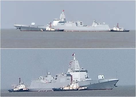 首艘萬噸級055型導彈驅逐艦 傳上午試航