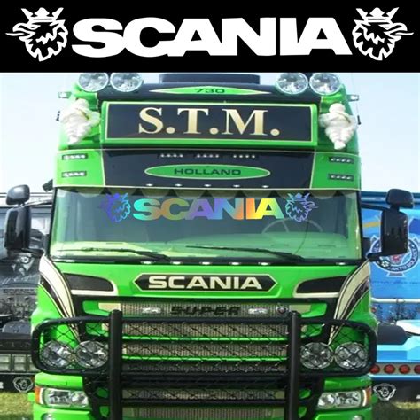 75x10cm For Scania Griffin Logo Window Vinyl Sticker X1 Scania Vabis V8