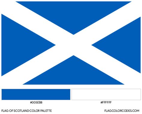 Scotland flag color codes