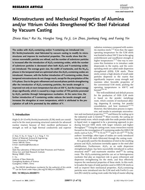 PDF Microstructures And Mechanical Properties Of Alumina And Or