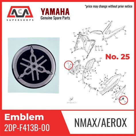 Original Emblem Nmax 2dp F413b 00 Bjn F413b 00yamaha Genuine