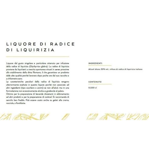 Liquore All Infuso Di Radice Di Liquirizia Italiana Biologica