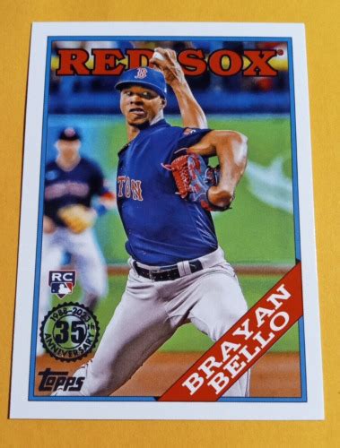 Brayan Bello 2023 Topps Series 1 35th Anniversary Rc T88 24 Red Sox