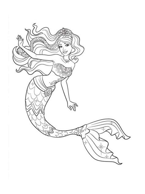 Barbie Mermaid coloring pages