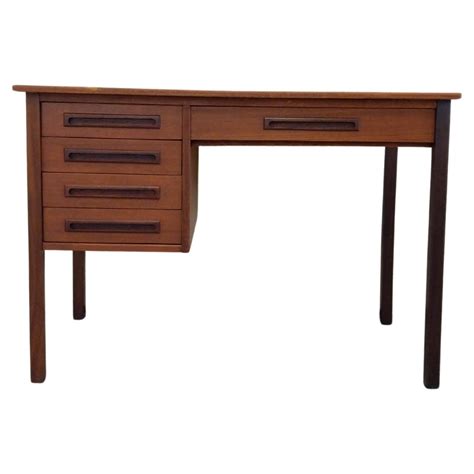 Vintage Danish Mid Century Modern Teak Writing Desk At Stdibs