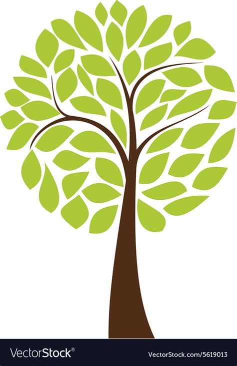 Simple Tree Royalty Free Vector Image Vectorstock