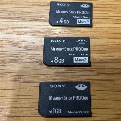 SONY メモリースティック PRO DUO 1GB4GB8GB 3枚セット Memory Stick PSPPayPayフリマ