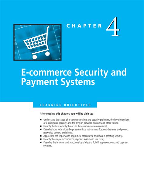 Chapter 04 E Commerce Security And Payment Systems C H A P T E R 4 E Commerce Security And