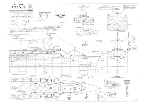 Plans Mod Lisme Naval Paquebot France New Cap Maquettes