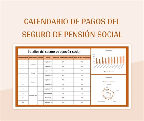 Plantilla De Formato Excel Calendario De Pagos Del Seguro De Pensi N