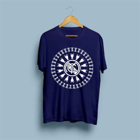 Real Madrid 35 La Liga 14 UCL Graphic Round Neck Tshirt - Footballmonk