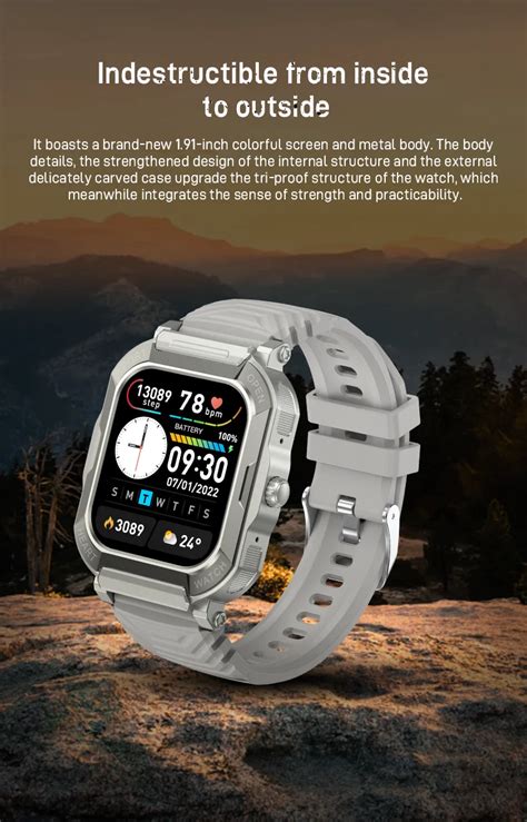 H Smartwatch Inch Full Touch Bracelet Fitness Tracker Sport