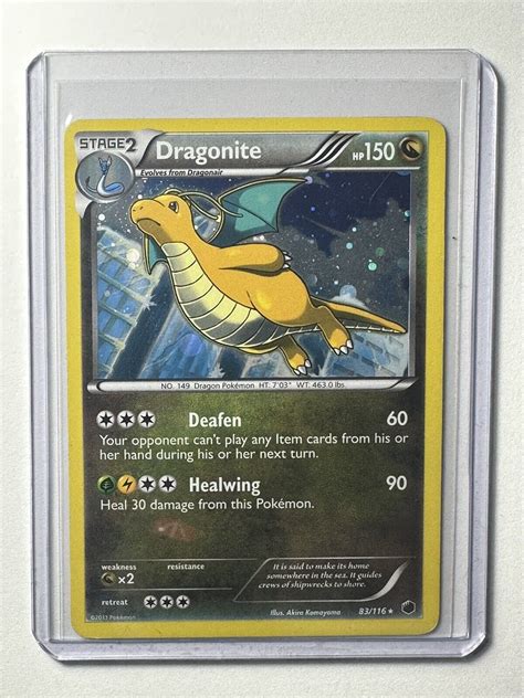 Pokémon TCG Dragonite Plasma Freeze 83 116 Reverse Holo Holo Rare eBay