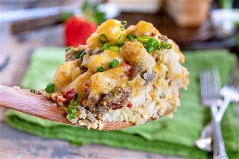 Slow Cooker Tater Tot Breakfast Casserole Mom On Timeout