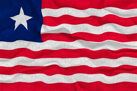 Premium Photo National Flag Of Liberia Background With Flag Of Liberia