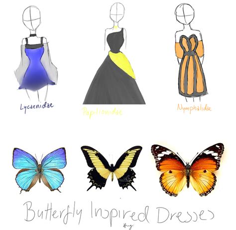 Butterfly Inspired Dresses By Ii Captain On Deviantart