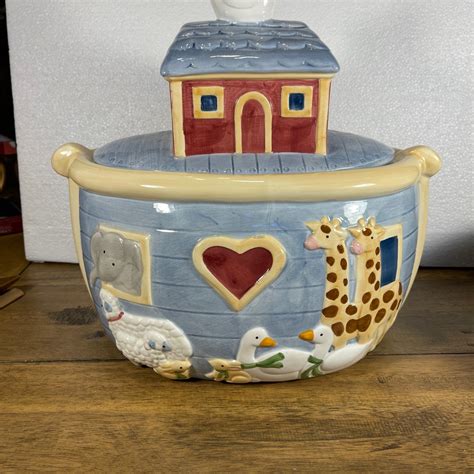 Susan Winget Noah S Ark Ceramic Cookie Jar CERTIFIED INTERNATIONAL