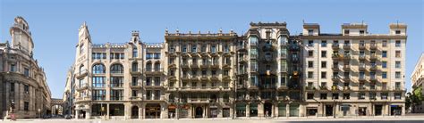 Barcelona S Facades In Architecture Streetlines Panoramastreetline