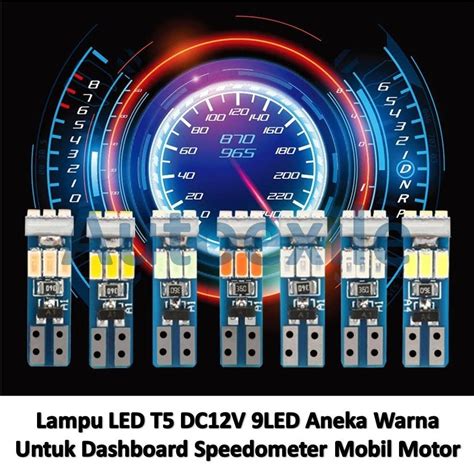 Jual Lampu LED T5 9Mata Panel Dashboard Speedometer Wedge Instrumen