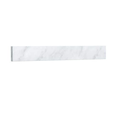 Wyndham Collection 24 In W Marble Vanity Backsplash In White Carrara