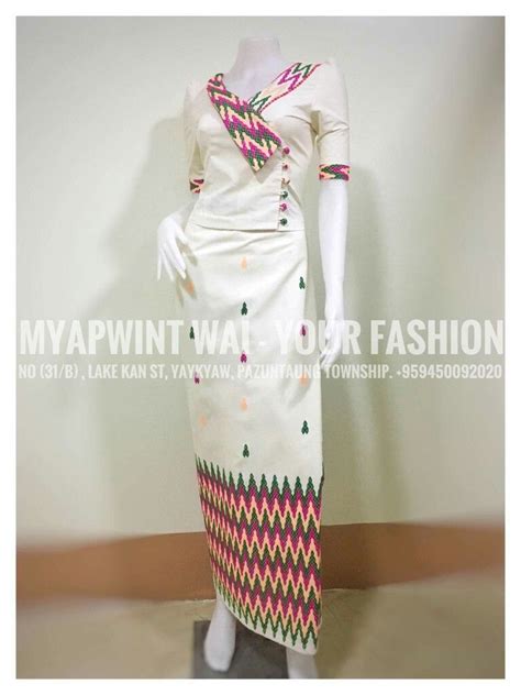 Kachin dress African Prom Dresses, Trendy Prom Dresses, Dress Neck Designs, Designs For Dresses ...