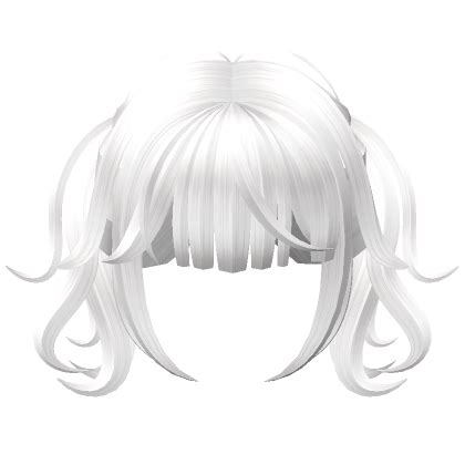 Cute Wavy Pigtails W Bangs White Roblox Item Rolimon S