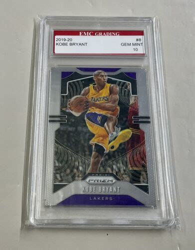 2019 Panini Prizm Basketball Kobe Bryant 8 EMC 10 LAKERS GEM MINT HOF