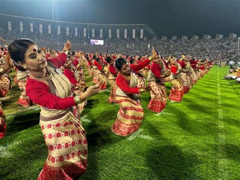 Pm Modi Attends Mega Bihu Programme In Guwahati In Photos News