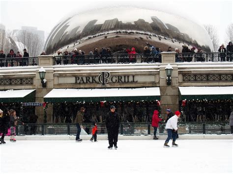 Ice Skating at the Bean in Millennium Park, Chicago, Illinois - Gathered In The Kitchen