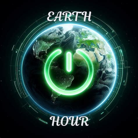 Premium Psd Earth Hour Background