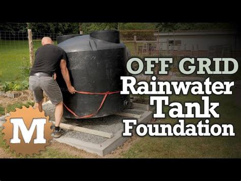 OFF GRID Rainwater Harvesting Part 1 Concrete Foundation