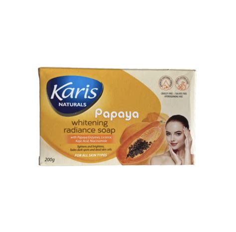 Karis Naturals Papaya Whitening Radiance Soap G Main Market Online