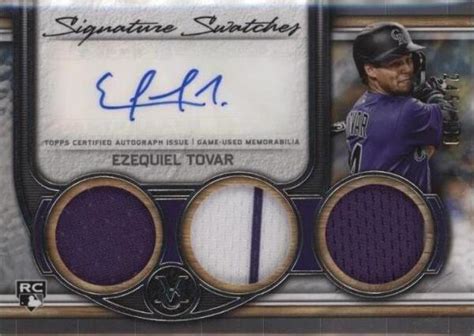 Topps Museum Collection Single Player Signature Swatches Triple