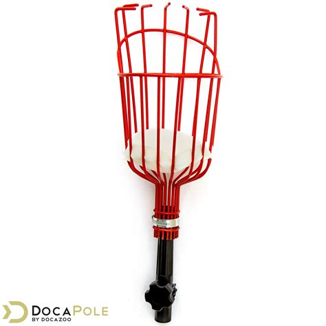 DocaPole Fruit Picker With 6 24 Foot Extension Pole Twist On Fruit