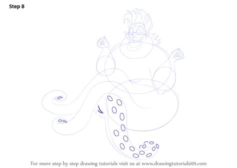 How to Draw Ursula from The Little Mermaid (The Little Mermaid) Step by Step ...