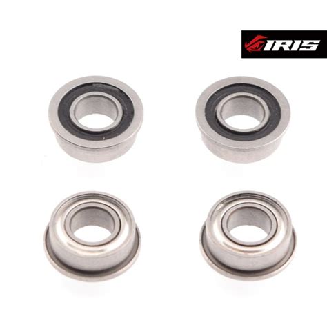 Iris 4x8x3mm Flanged Ball Bearing 4pcs 9 99