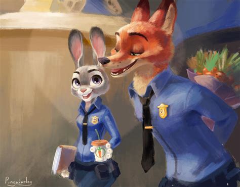 Nick/Judy Zootopia Fanart by Pihguinolog on DeviantArt