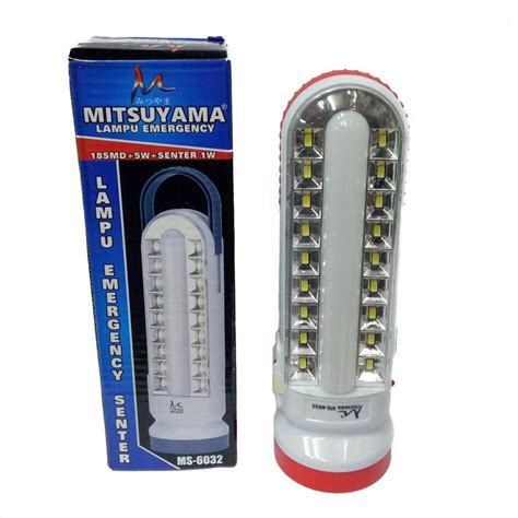 Jual Lampu Darurat Emergency Mitsuyama MS 6032 Dan Senter Shopee