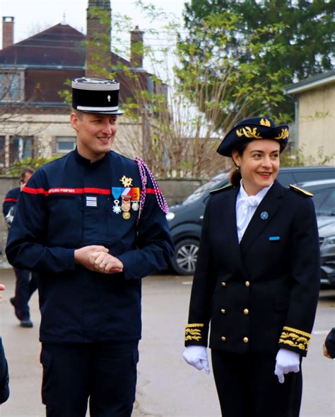 Arrivée du colonel Rémy Andriot chef du corps des sapeurs pompiers de