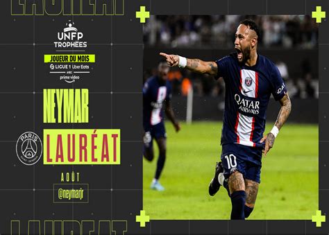 FOOTBALL NEYMAR joueur du mois d août Presse Agence Sport