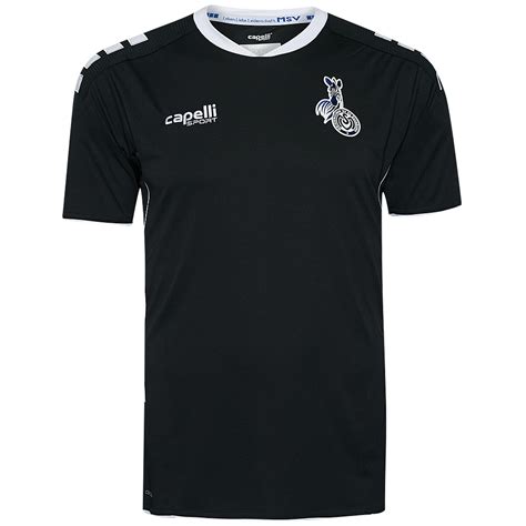 Msv Duisburg Capelli Sport Men Goalkeeper Jersey Aga Msv Black