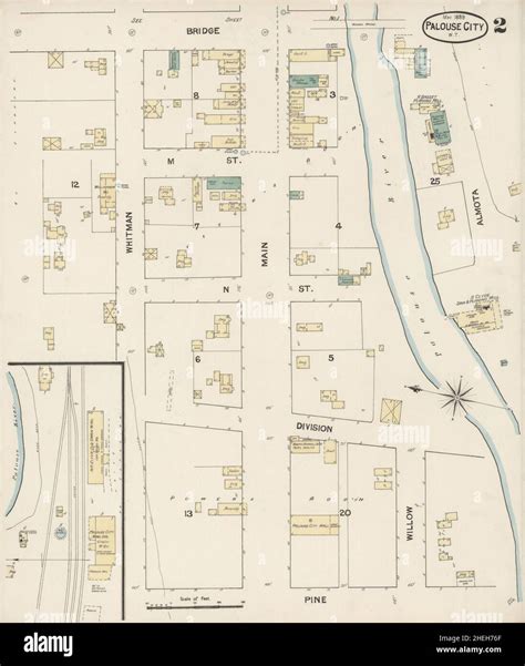 Sanborn Fire Insurance Map from Palouse City, Whitman County ...