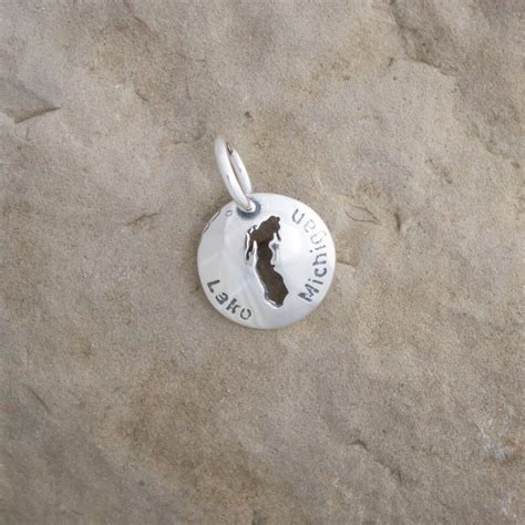Michigan Jewelry Great Lake Jewelry Lake Michigan charm for | Etsy
